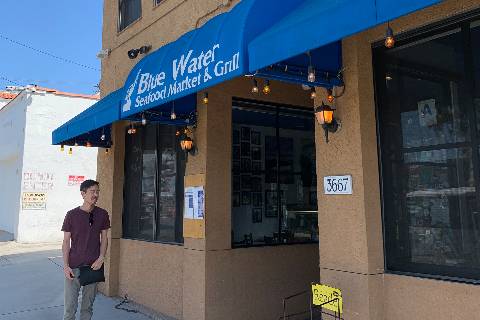 Blue Water Seafood Market & Grill in San Diego Sehr lecker Fisch gegessen